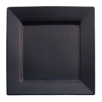 Image of Square Aja Black Place Plate 12"